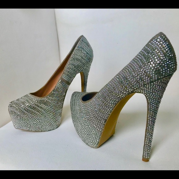 Steve Madden Rhinestone Heels - Picture 3 of 6